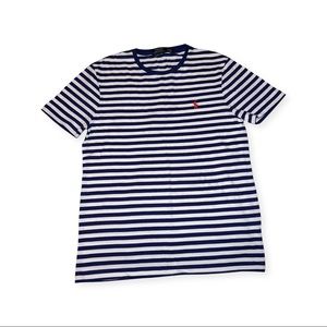 Strip slim fit polo t shirt